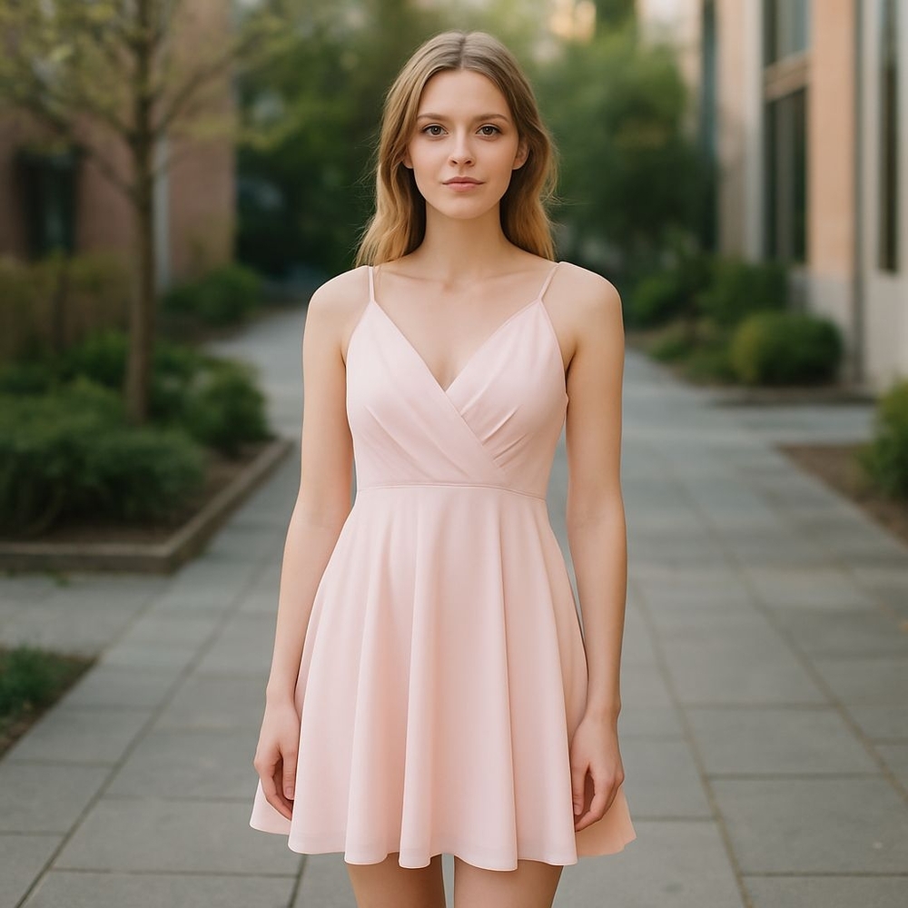 Elegant Blush Pink Dress